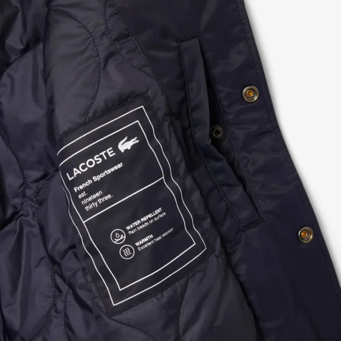 Men’s Embroidered Badge Water-Repellent Bomber Jacket