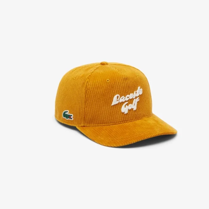 Men’s Embroidered Corduroy Golf Cap
