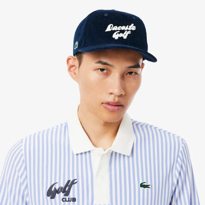 Men’s Embroidered Corduroy Golf Cap