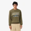 Men’s Embroidered Motif Fleece Sweatshirt