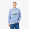 Men’s Embroidered Motif Fleece Sweatshirt