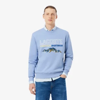 Men’s Embroidered Motif Fleece Sweatshirt