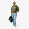 Men’s Embroidered Motif Fleece Sweatshirt