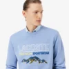 Men’s Embroidered Motif Fleece Sweatshirt