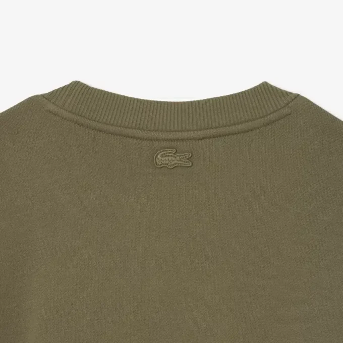Men’s Embroidered Motif Fleece Sweatshirt