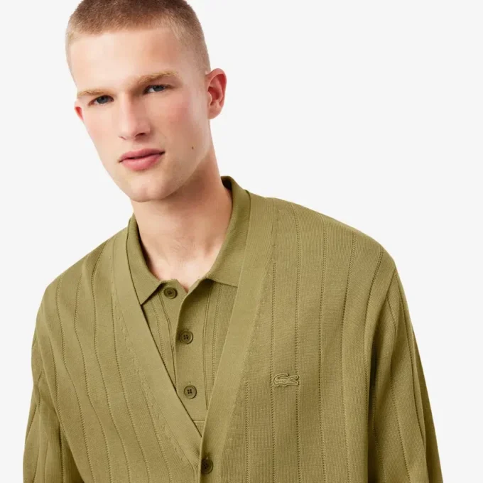 Men’s Fluid Rib Knit Cardigan