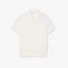 Men’s Fluid Ribbed Knit Polo Collar Sweater