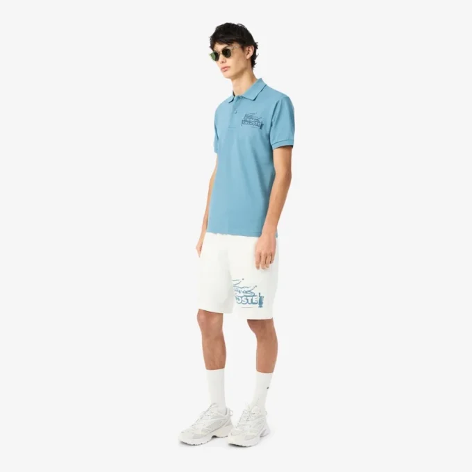 Men’s Graphic Print Cotton Fleece Shorts