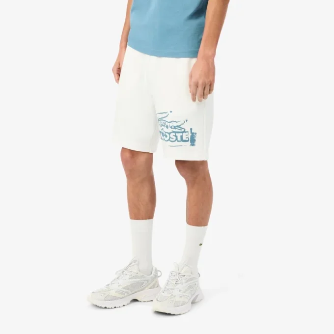 Men’s Graphic Print Cotton Fleece Shorts