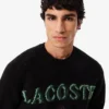 Men’s Intarsia Branded Wool Sweater