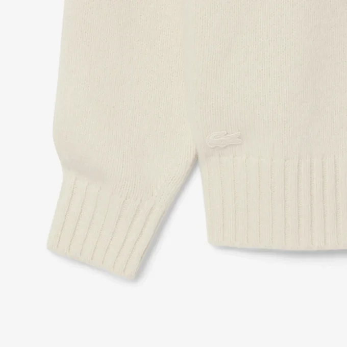 Men’s Intarsia Branded Wool Sweater