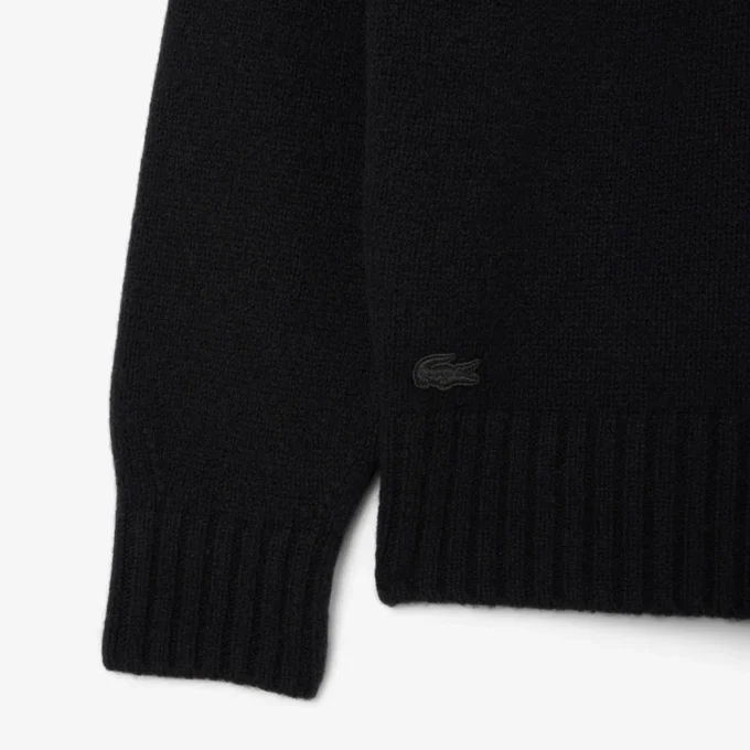 Men’s Intarsia Branded Wool Sweater