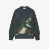 Men’s Knit Intarsia Crocodile Sweater