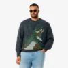 Men’s Knit Intarsia Crocodile Sweater
