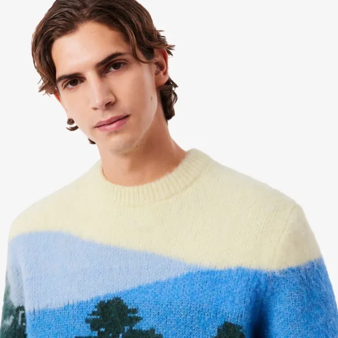 Men’s Landscape Alpaca Wool Sweater