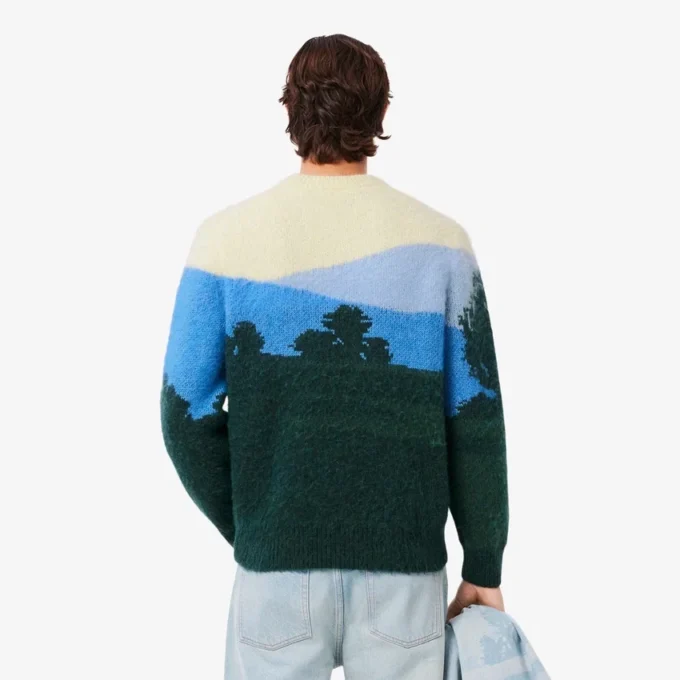 Men’s Landscape Alpaca Wool Sweater