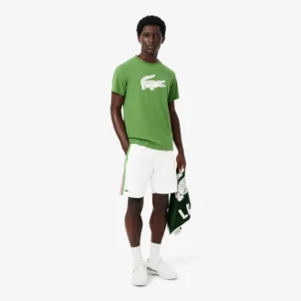 Men’s Lightweight Colorblock Stripe Tennis Shorts