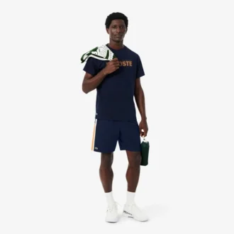 Men’s Lightweight Colorblock Stripe Tennis Shorts