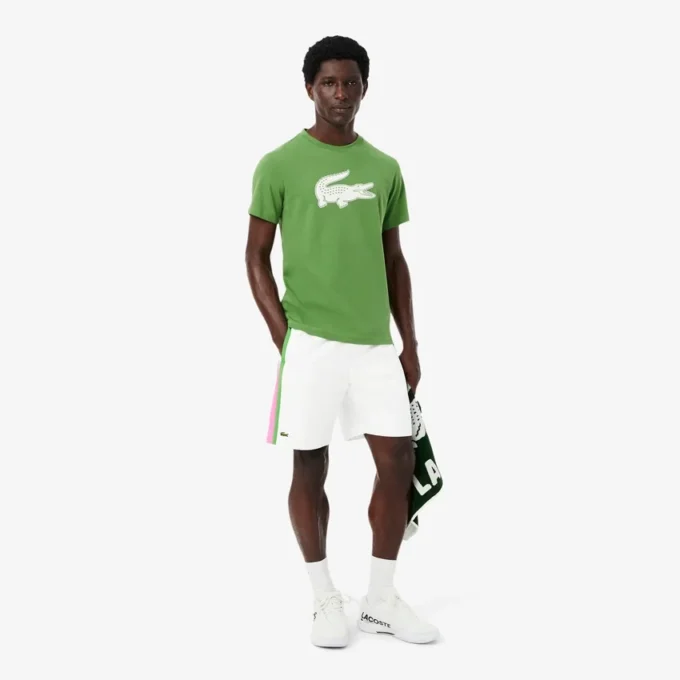 Men’s Lightweight Colorblock Stripe Tennis Shorts