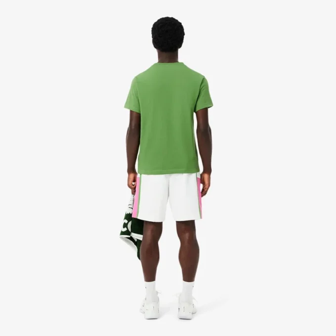 Men’s Lightweight Colorblock Stripe Tennis Shorts