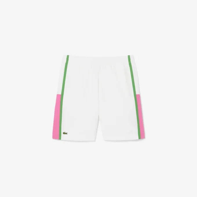Men’s Lightweight Colorblock Stripe Tennis Shorts