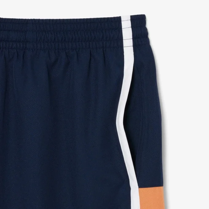 Men’s Lightweight Colorblock Stripe Tennis Shorts