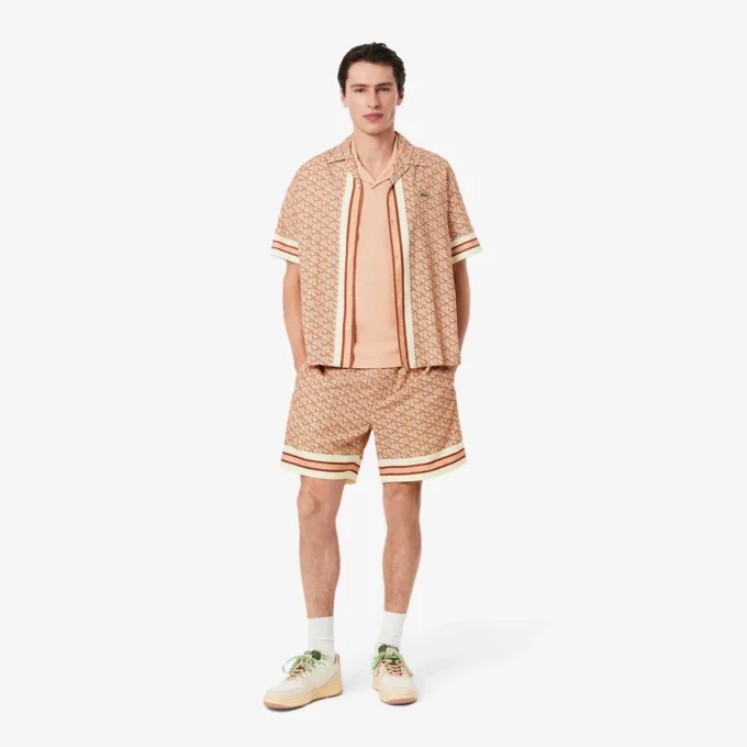 Men’s Lightweight Monogram Print Shorts