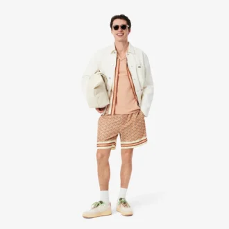 Men’s Lightweight Monogram Print Shorts