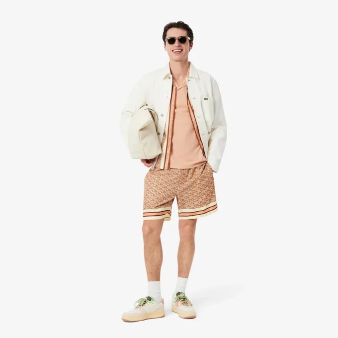 Men’s Lightweight Monogram Print Shorts