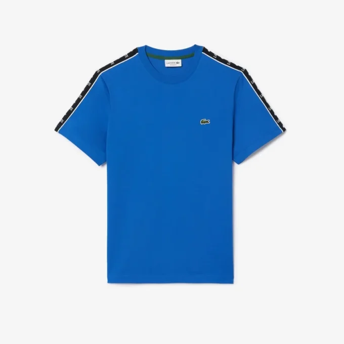 Men’s Logo Stripe Cotton T-Shirt
