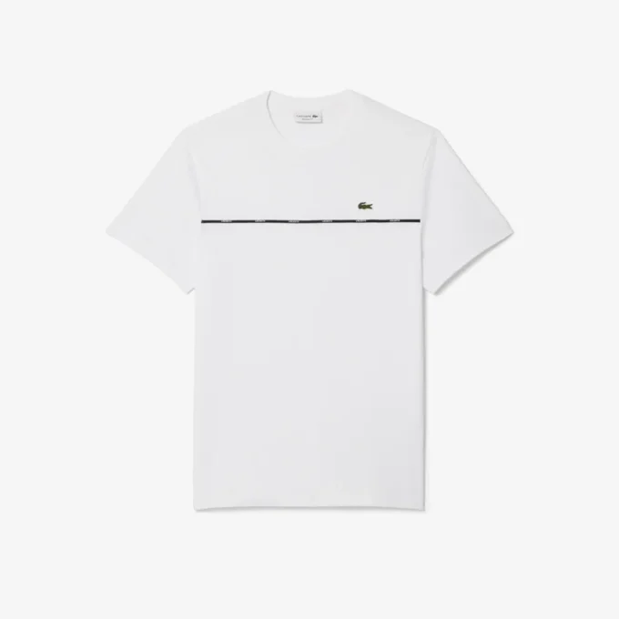 Men’s Logo Trim Cotton Jersey T-Shirt