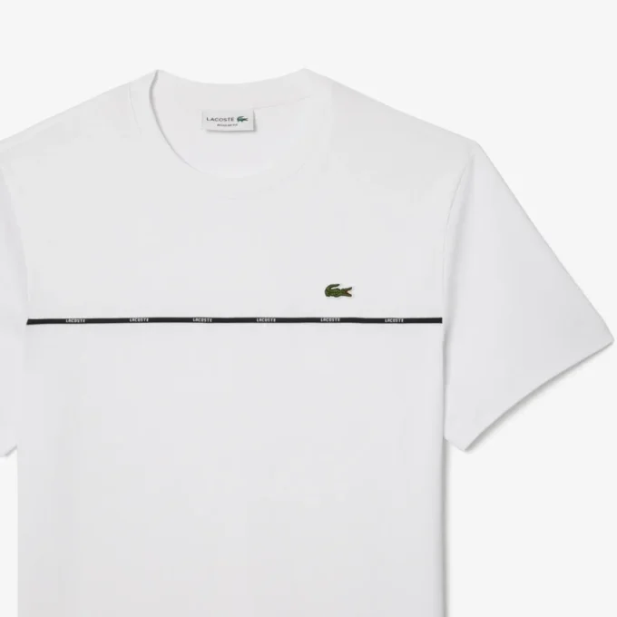 Men’s Logo Trim Cotton Jersey T-Shirt