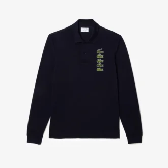 Men’s Long Sleeve Original L.12.12 Multi Badge Polo