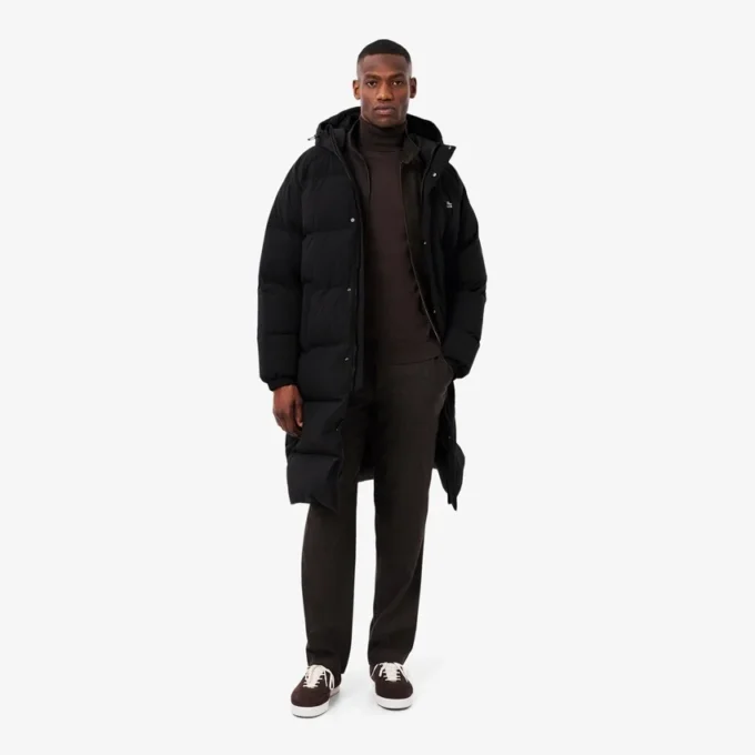Men’s Long Water-Repellent Down Jacket