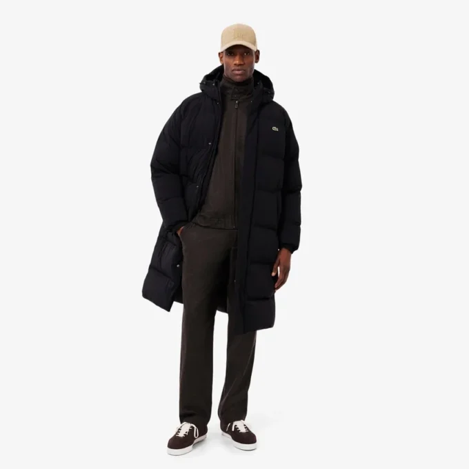 Men’s Long Water-Repellent Down Jacket