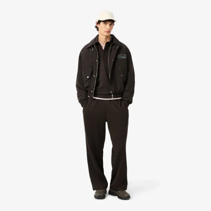 Men’s Loose Fit Fleece Polo Sweatshirt