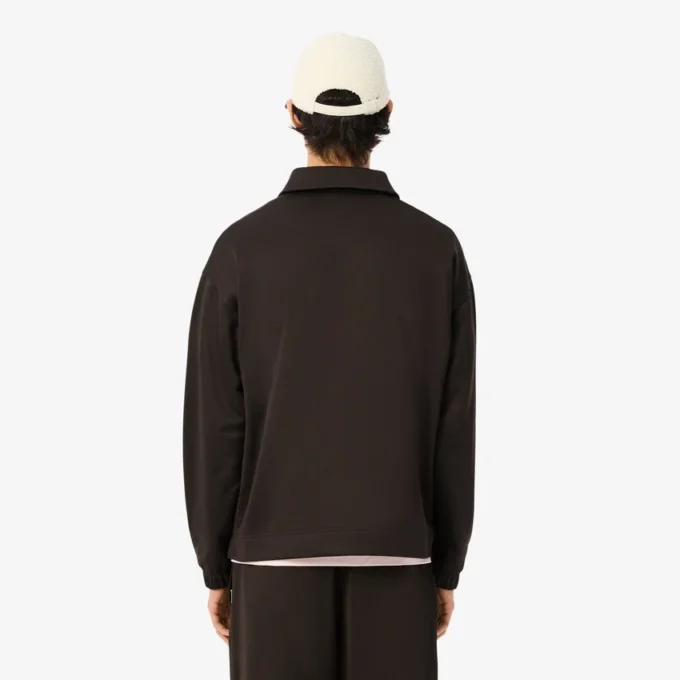 Men’s Loose Fit Fleece Polo Sweatshirt