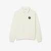 Men’s Loose Fit Polo Collar Fleece Sweatshirt