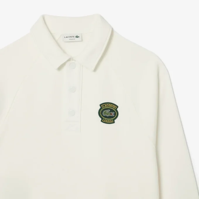 Men’s Loose Fit Polo Collar Fleece Sweatshirt