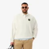 Men’s Loose Fit Polo Collar Fleece Sweatshirt