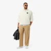 Men’s Loose Fit Polo Collar Fleece Sweatshirt