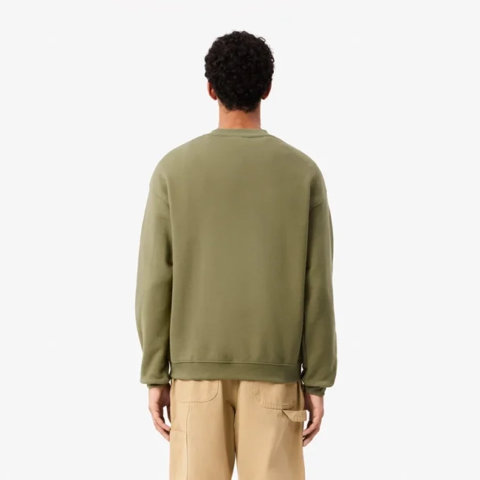 Men’s Loose Fit Printed Fleece Sweatshirt