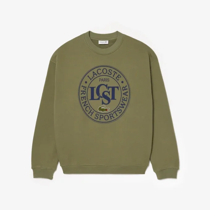 Men’s Loose Fit Printed Fleece Sweatshirt