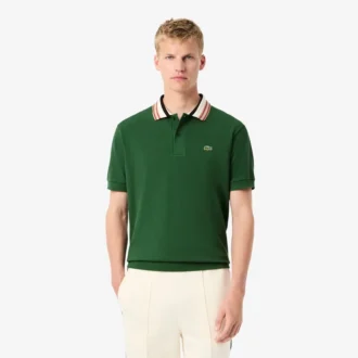 Men’s Made in France Classic Fit Stripe Collar Polo