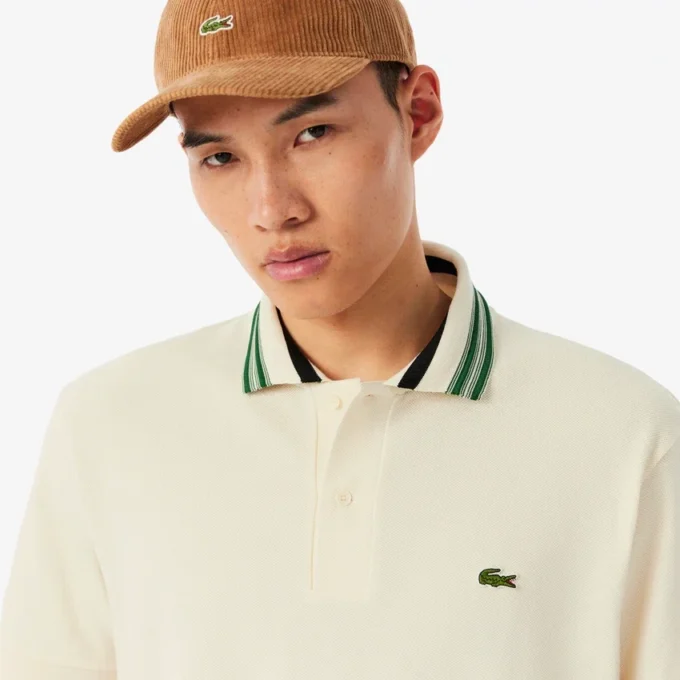 Men’s Made in France Classic Fit Stripe Collar Polo