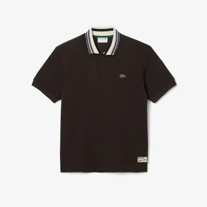 Men’s Made in France Classic Fit Stripe Collar Polo