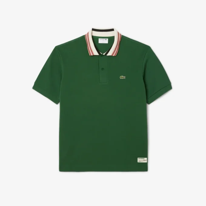 Men’s Made in France Classic Fit Stripe Collar Polo