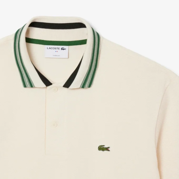 Men’s Made in France Classic Fit Stripe Collar Polo