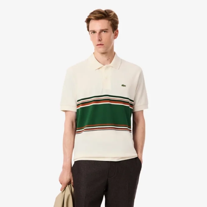 Men’s Made in France Classic Fit Striped Polo