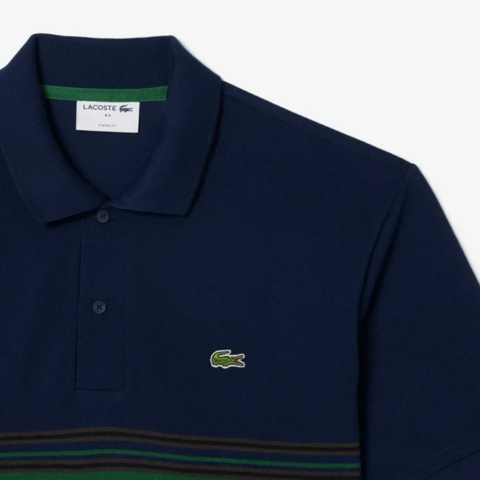 Men’s Made in France Classic Fit Striped Polo